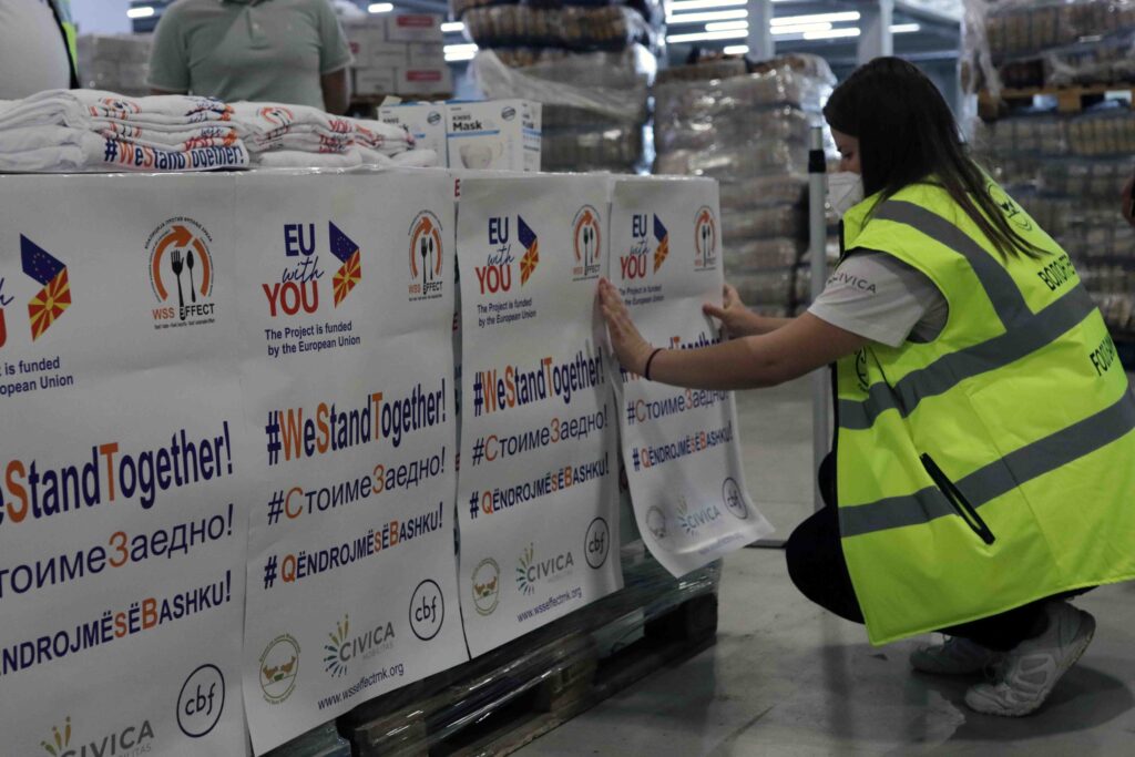#WeStandTogether: the Food Bank in North Macedonia organises its biggest ever made action