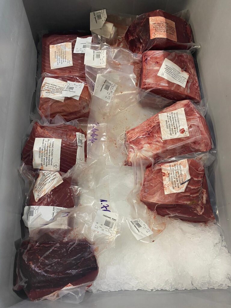 Banco Alimentare in Sicily redistributed 845 kg of bluefin tuna