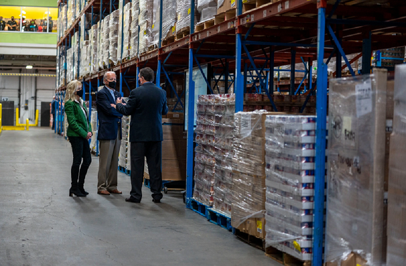 Houston Food Bank hosted President Biden, First Lady Dr. Biden and Texas First Lady Abbott