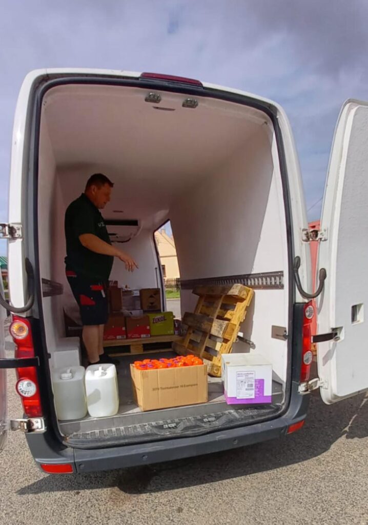 Solidarity between Czech and German Food Banks after massive storm