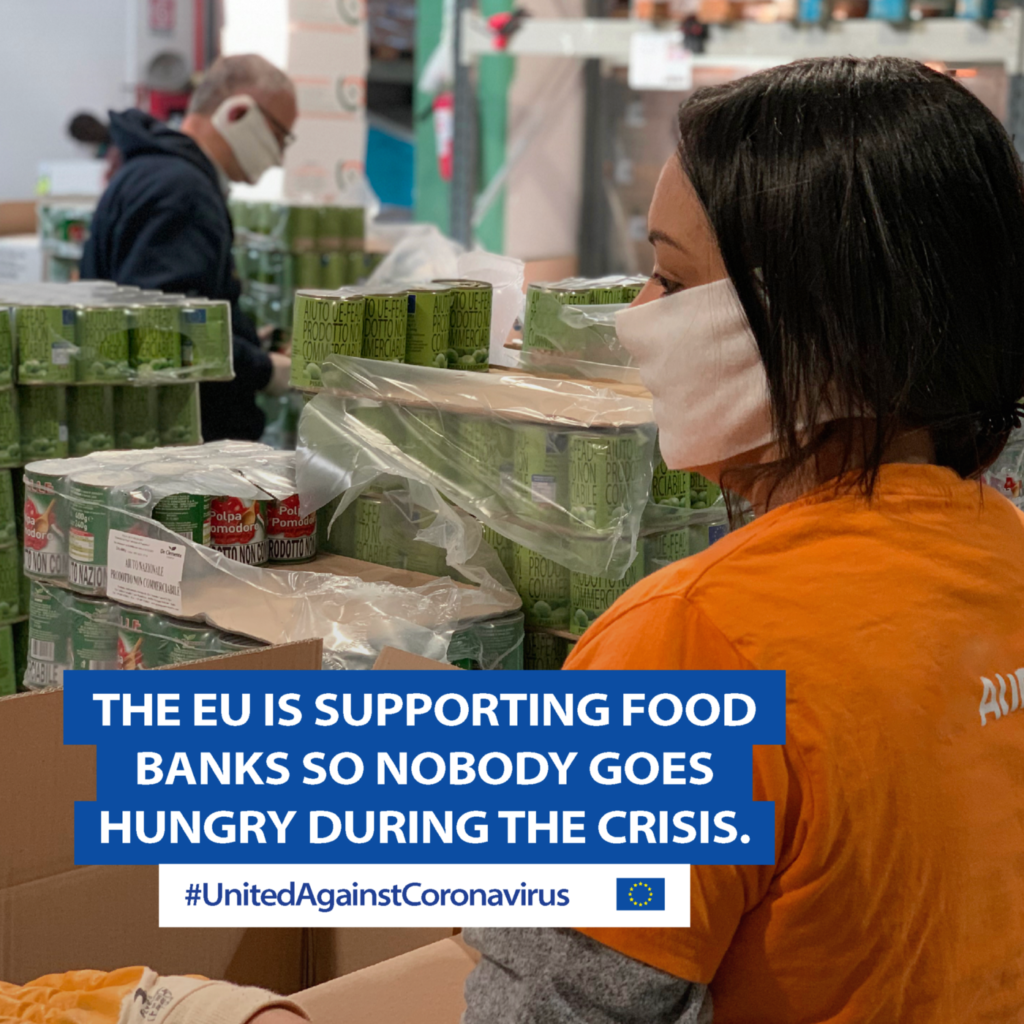 Europe Day: European Food Banks Federation as example for the fight against coronavirus