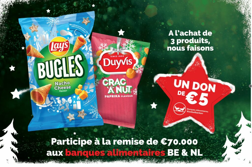 Lay’s and Duyvis donate to the Belgian Food Banks for the Winter Event