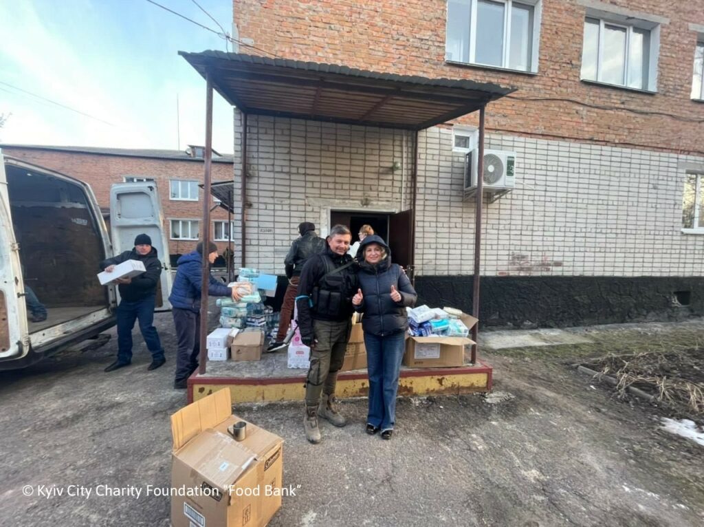 Kyiv City Charity Foundation “Food Bank” (KCCF) continues to operate on the ground, thanks to its tireless volunteers