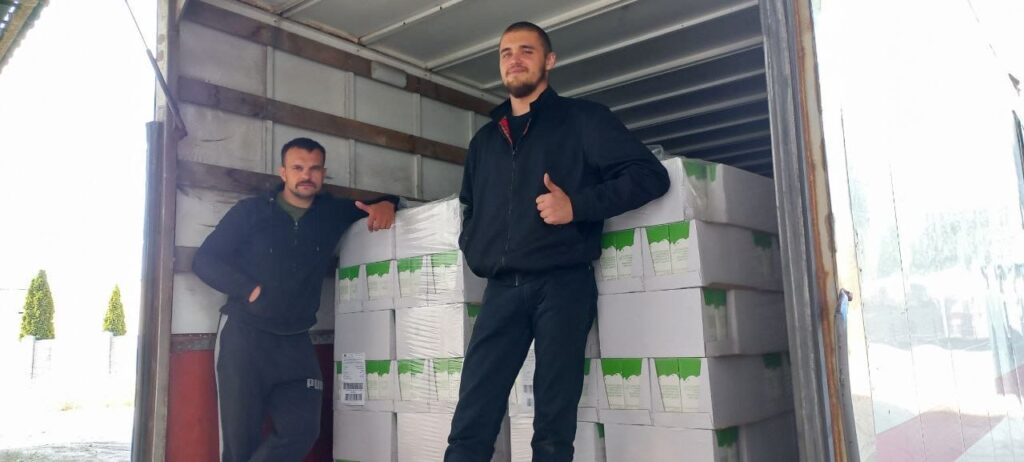 #AllTogether4Ukraine: 46 pallets of milk from Belgium to Ukraine