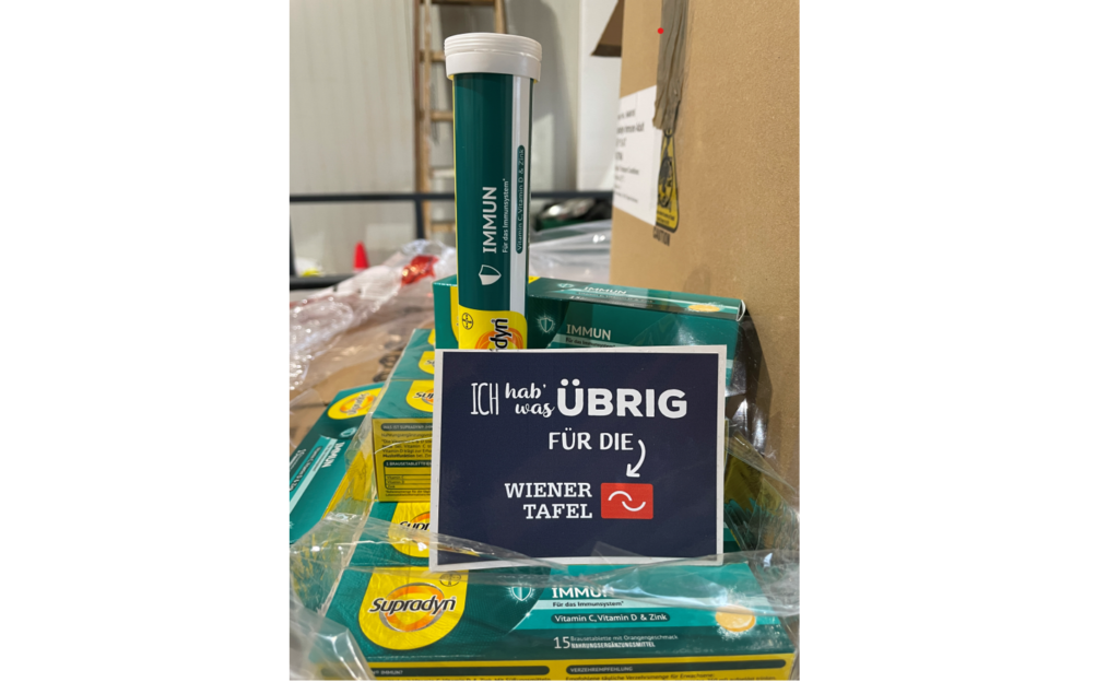 Wiener Tafel receives a donation of 45,000 effervescent vitamin tablets