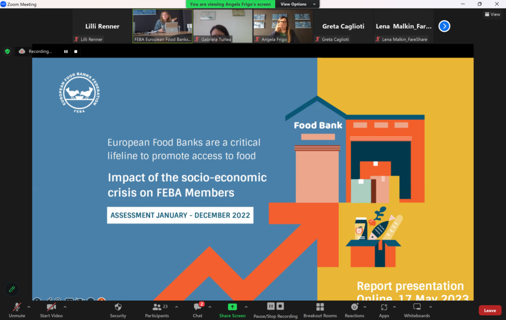 Webinar on the launch of the report on the Impact of the socio-economic crisis on FEBA Members