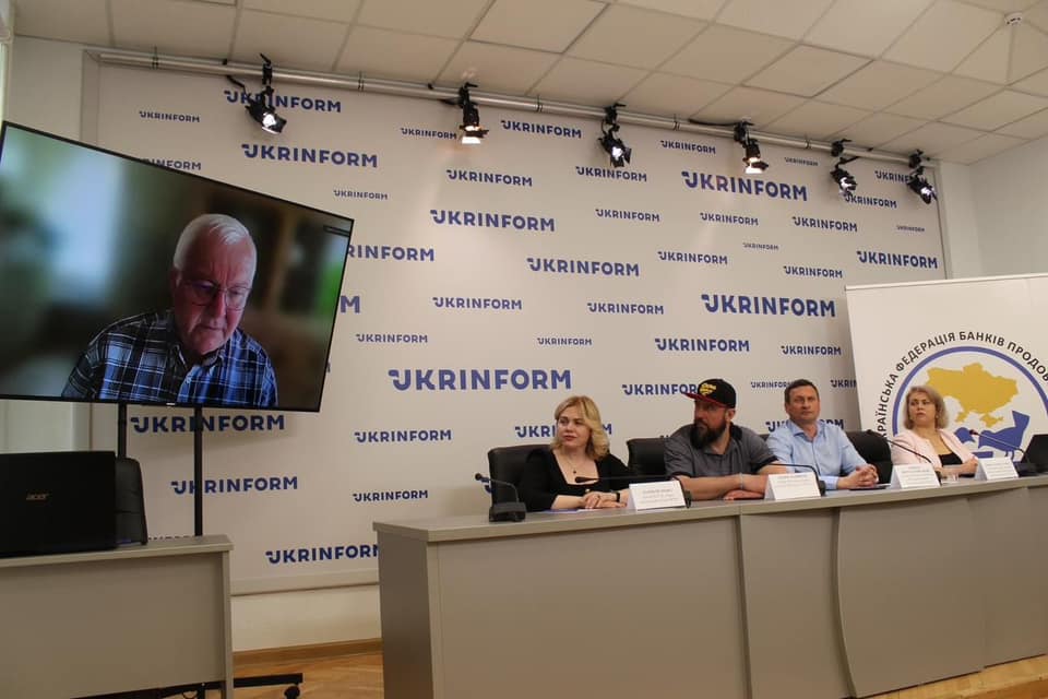FEBA President joined the press conference of the Ukrainian Food Banks Federation