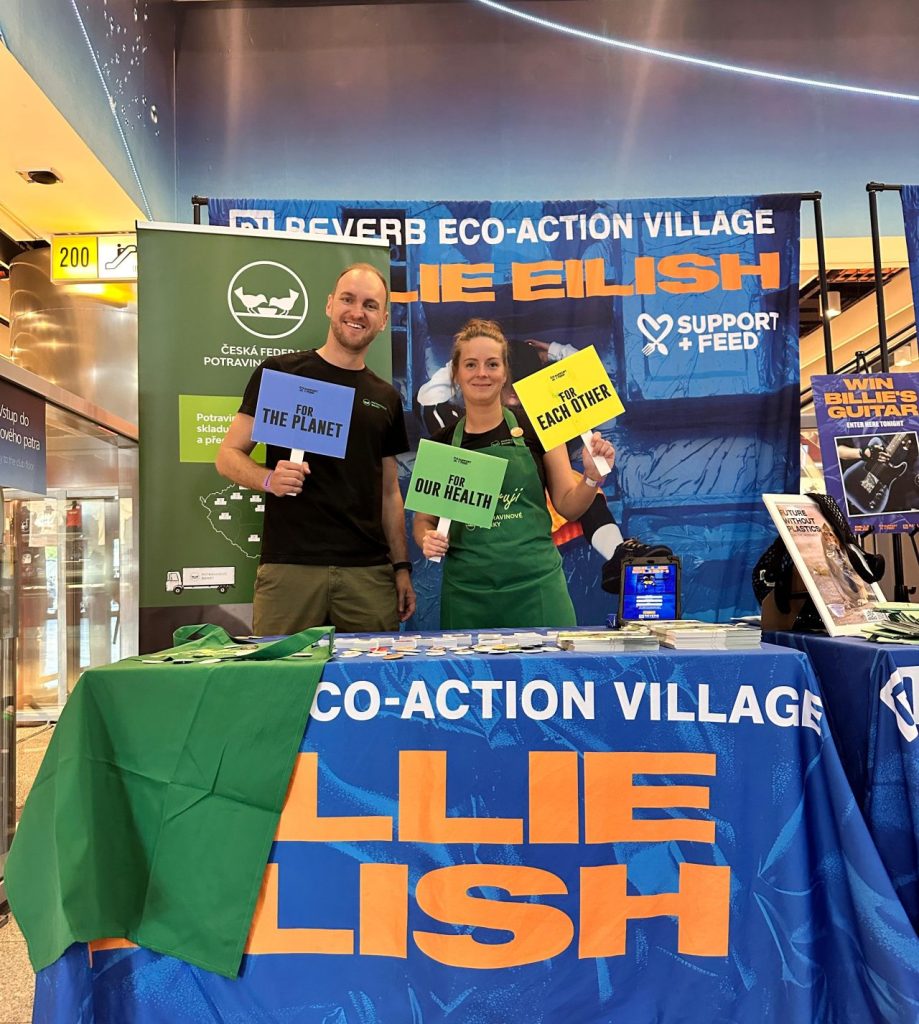 Billie Eilish’s team welcomes food banks into Eco-Action Village